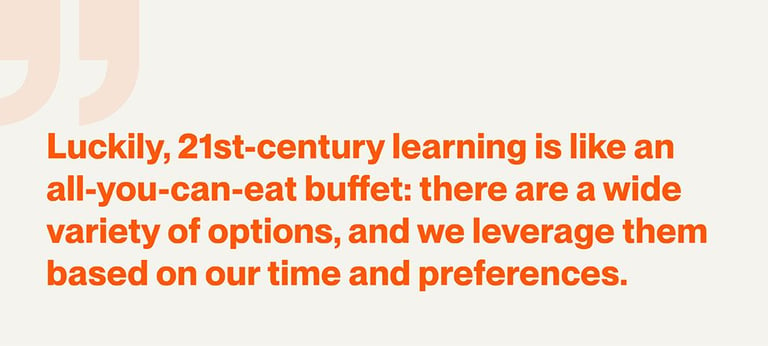 Quote about types of learning